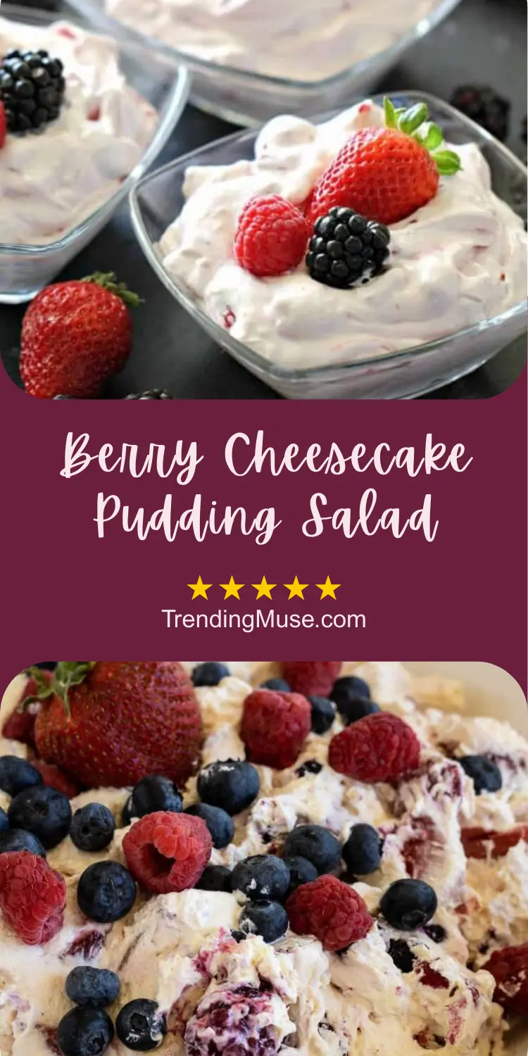 Berry Cheesecake Pudding Salad