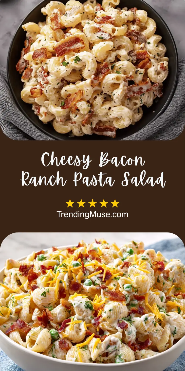 Cheesy Bacon Ranch Pasta Salad, Bacon Ranch Pasta Salad, Bacon Ranch Pasta Salad Recipes Cold, Creamy Bacon Ranch Pasta Salad, Bacon Ranch Pasta Salad For A Crowd