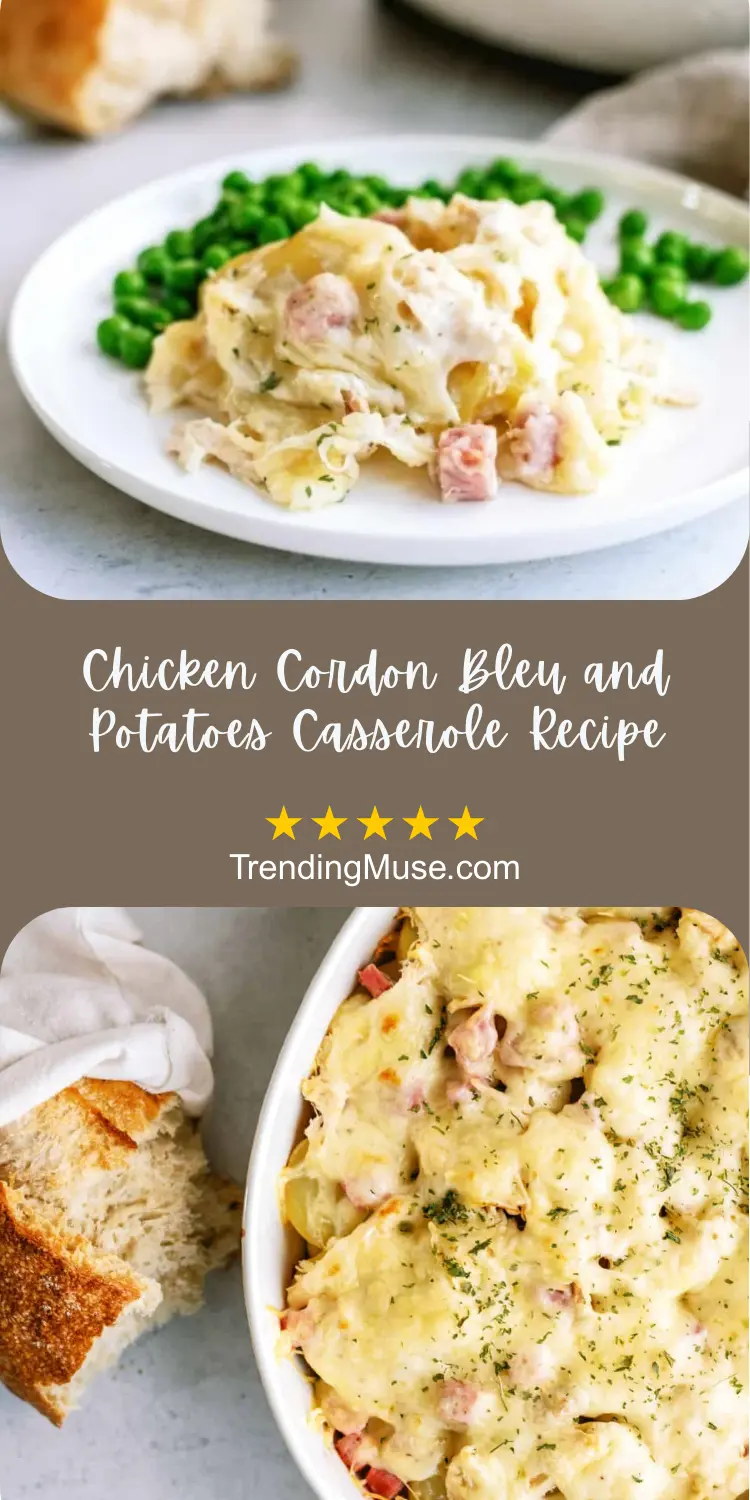Chicken Cordon Bleu Potato Casserole, Chicken Scalloped Potatoes, Scalloped Potatoes And Chicken, Chicken Scalloped Potatoes Casserole
