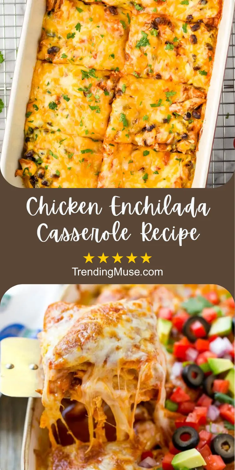 Chicken Enchilada Casserole Recipe, Chicken Enchilada Casserole, Easy Chicken Enchilada Casserole, Enchilada Casserole Chicken