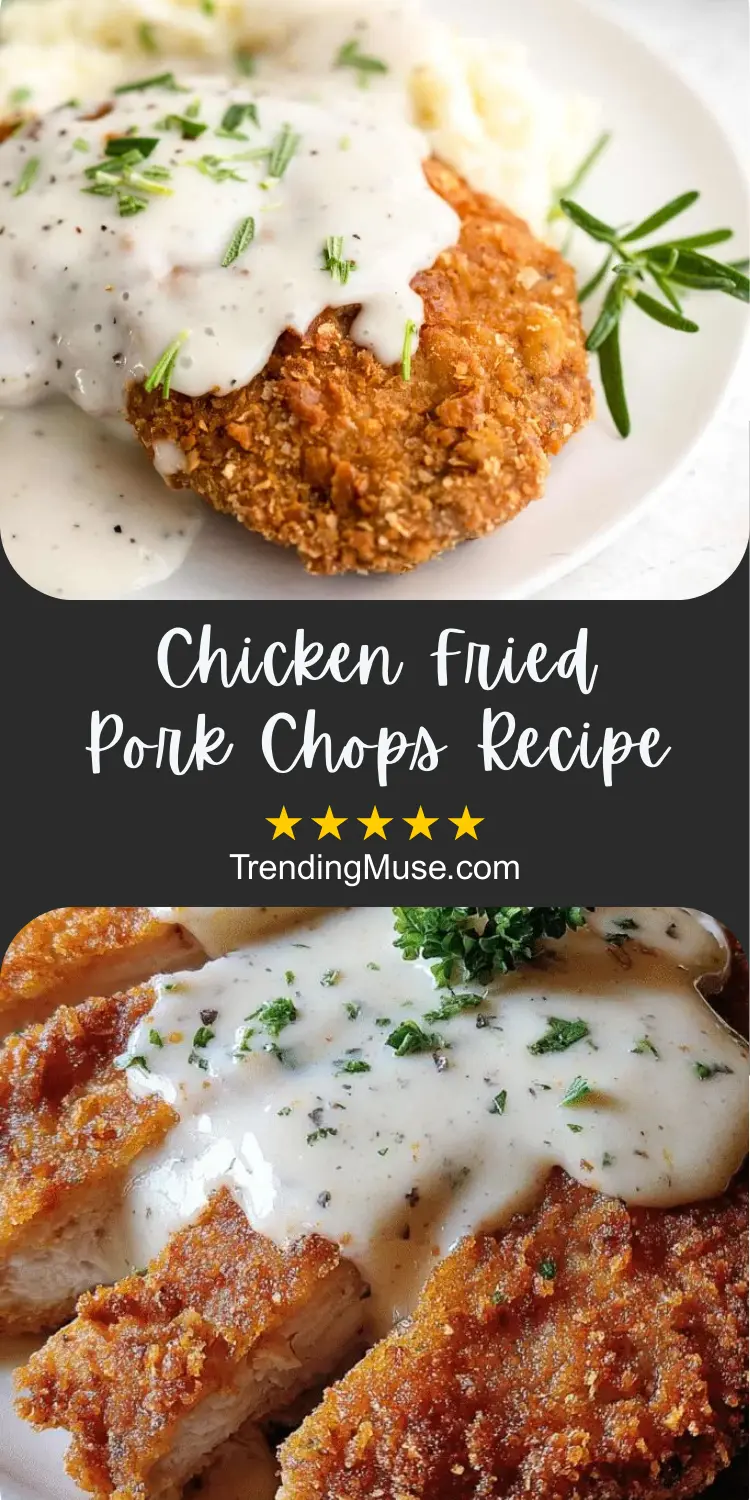 Chicken Fried Pork Chops Recipe, Chicken Fried Pork Chops, Chicken Fried Pork, Fried Pork Chop Recipes