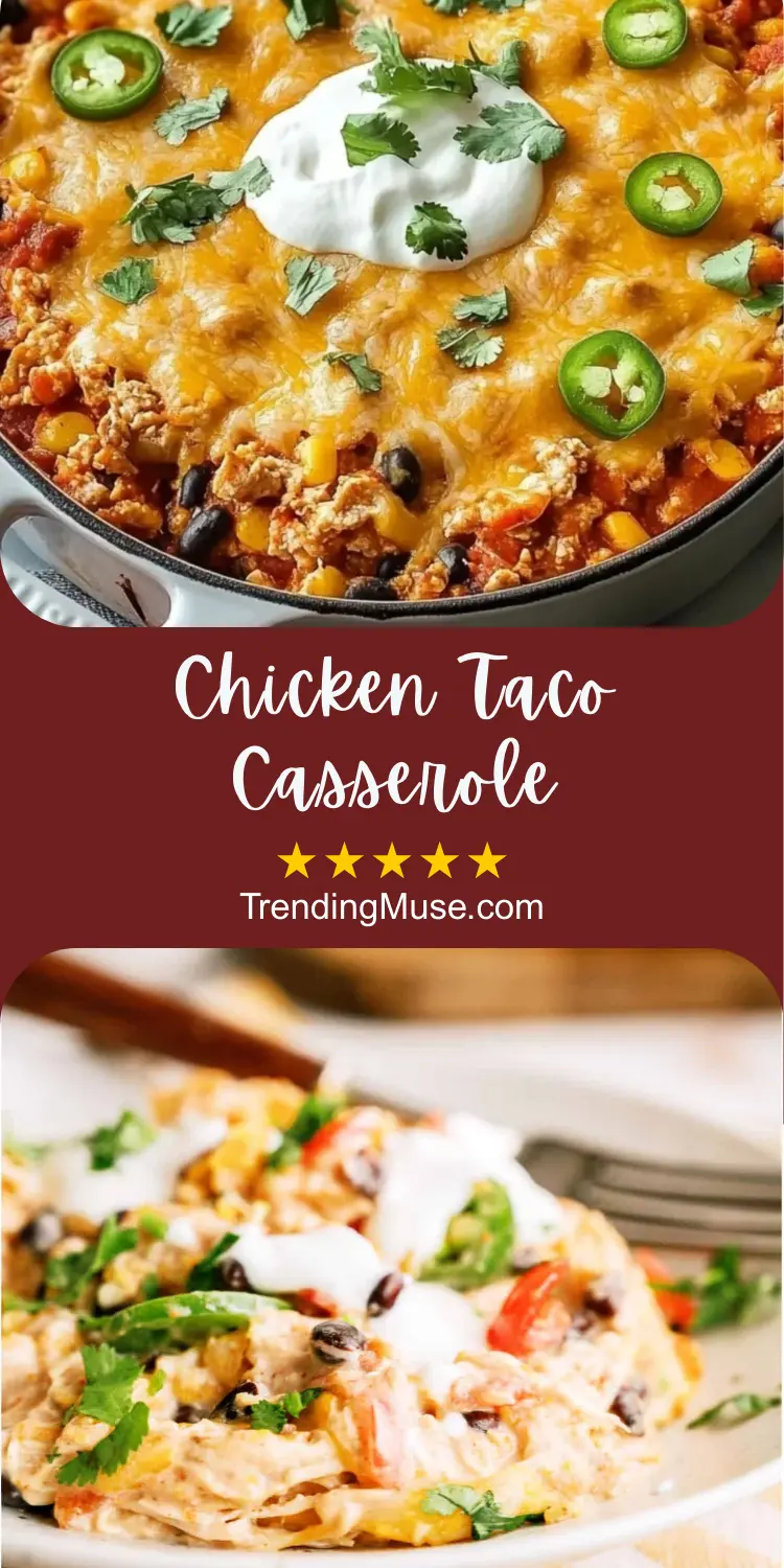 Chicken Taco Casserole, Taco Casserole, Easy Chicken Taco Casserole, Chicken Taco Casserole Recipes