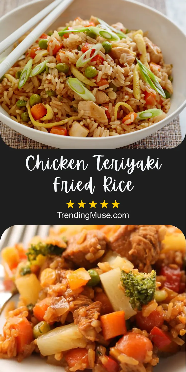 Teriyaki Chicken Fried Rice, Teriyaki Chicken Fried Rice Recipe, How To Make Teriyaki Chicken Fried Rice, Chicken Teriyaki Fried Rice