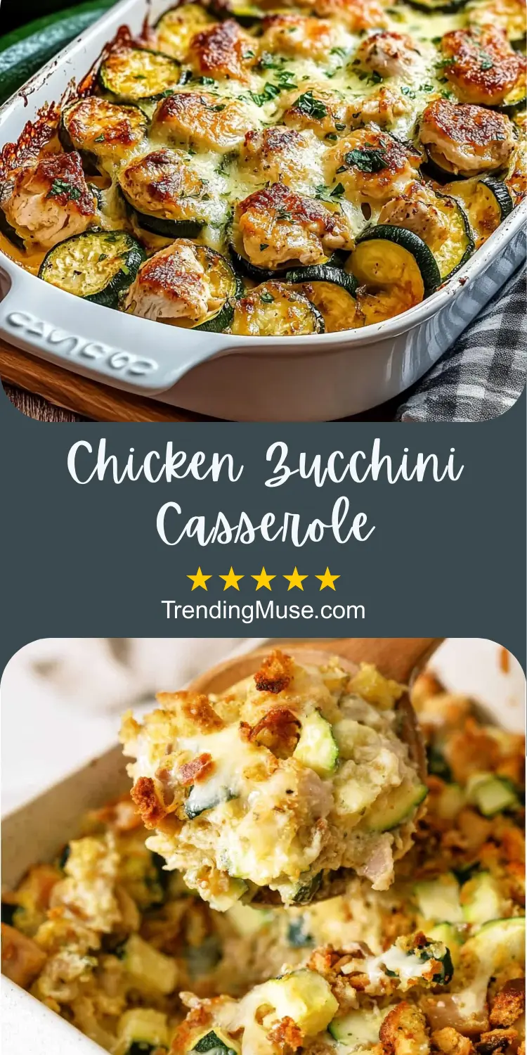 Chicken Zucchini Casserole, Chicken Zucchini Bake, Chicken And Zucchini Casserole, Chicken Zucchini