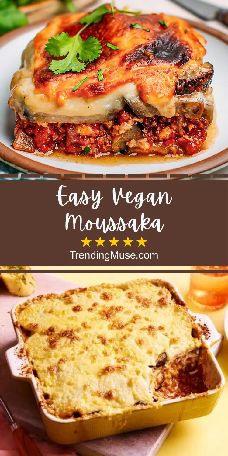 Easy Vegan Moussaka, Vegan Moussaka, Vegan Moussaka Recipe, How To Make Vegan Moussaka, Healthy Vegan Moussaka
