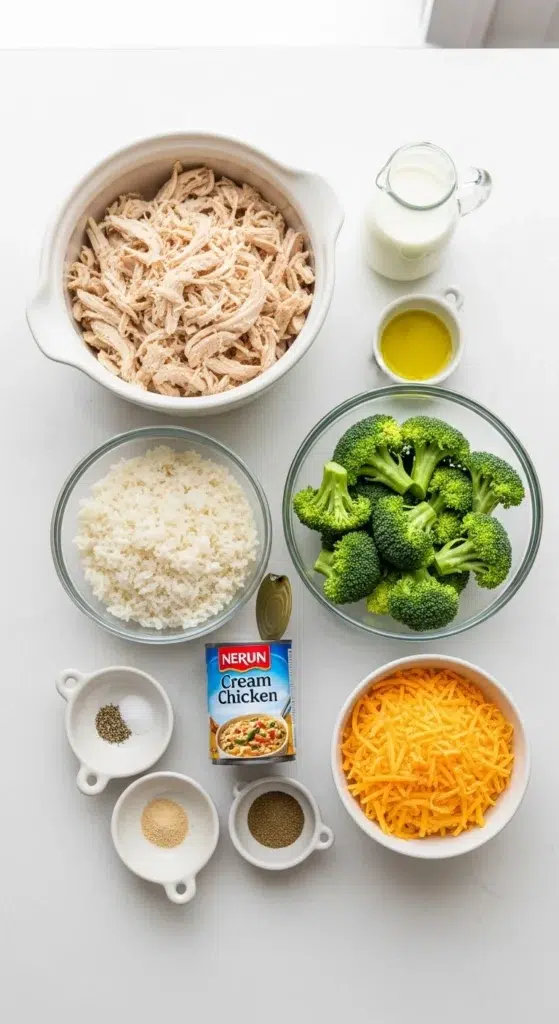 Ingredients You’ll Need for Broccoli Chicken and Rice Bake