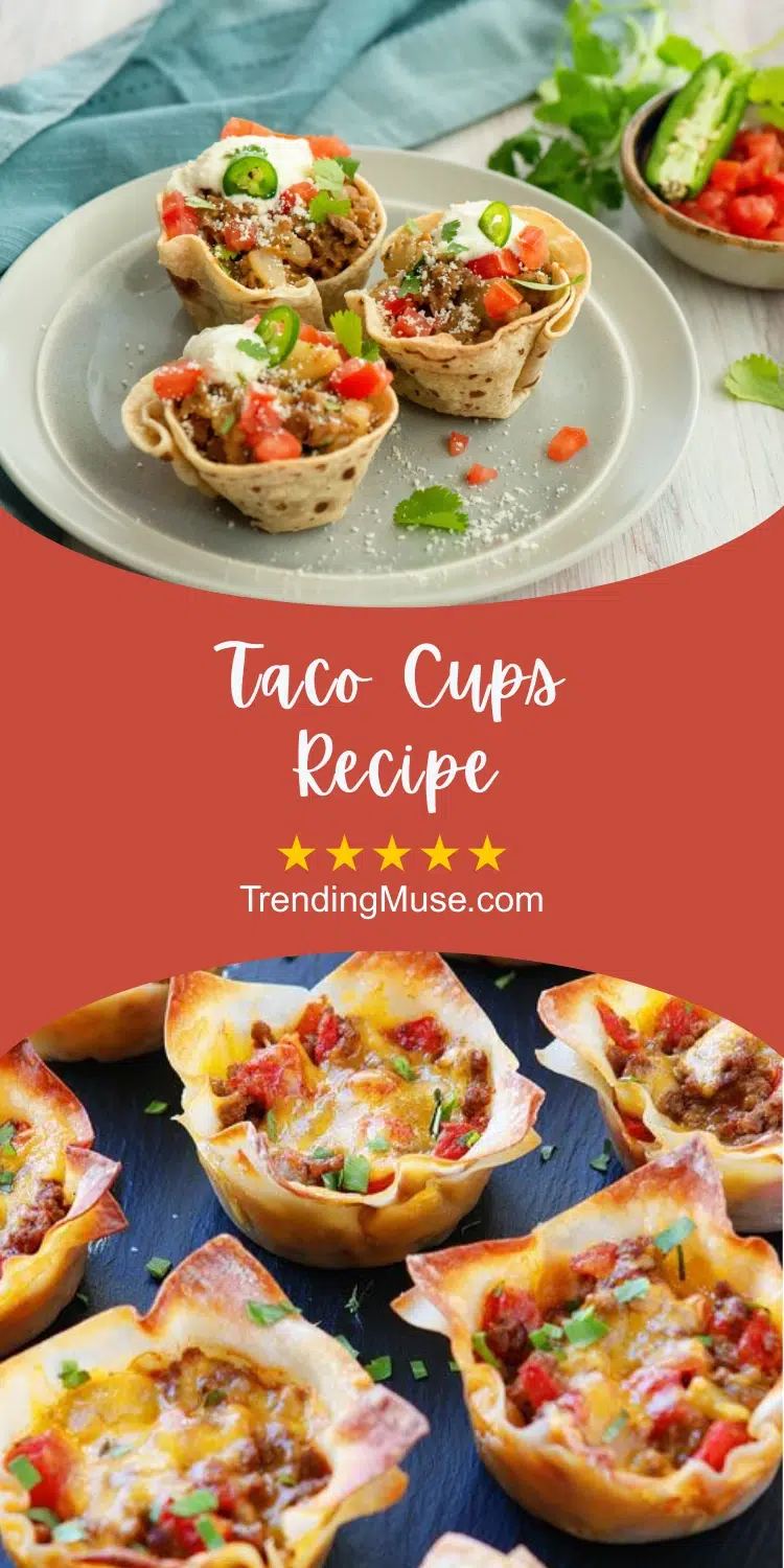Taco Cups Recipe, Taco Cups, Crunchy Taco Cups, Mini Taco Cups