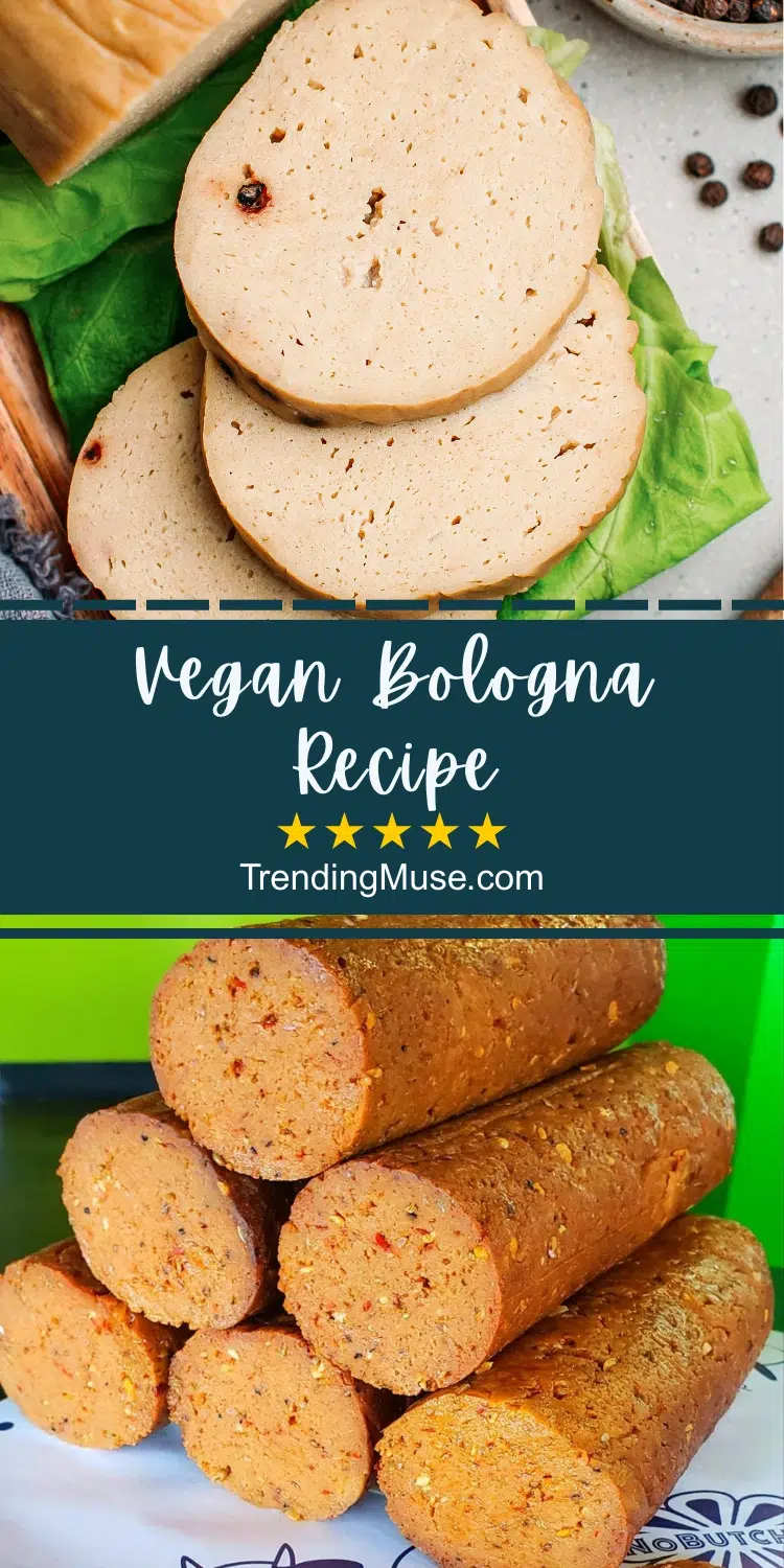 Vegan Bologna Recipe, Vegan Bologna, How To Make Vegan Bologna, Vegan Lunch Meat, Vegan Lunchmeat