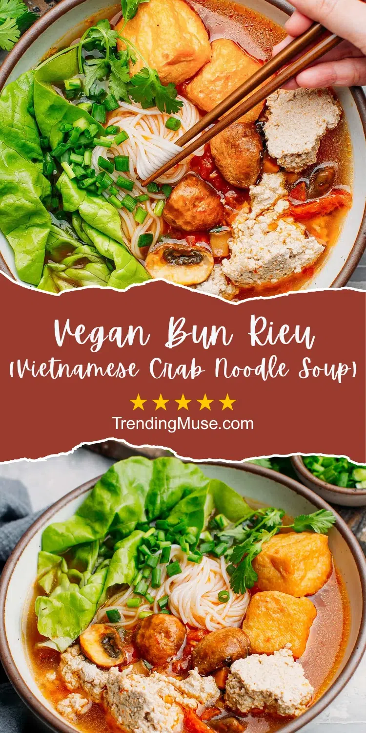 Vegan Bun Rieu, Bun Rieu Chay, Vegetarian Bun Rieu, Vegan Vietnamese Bun Chay, Vietnamese Bun Rieu
