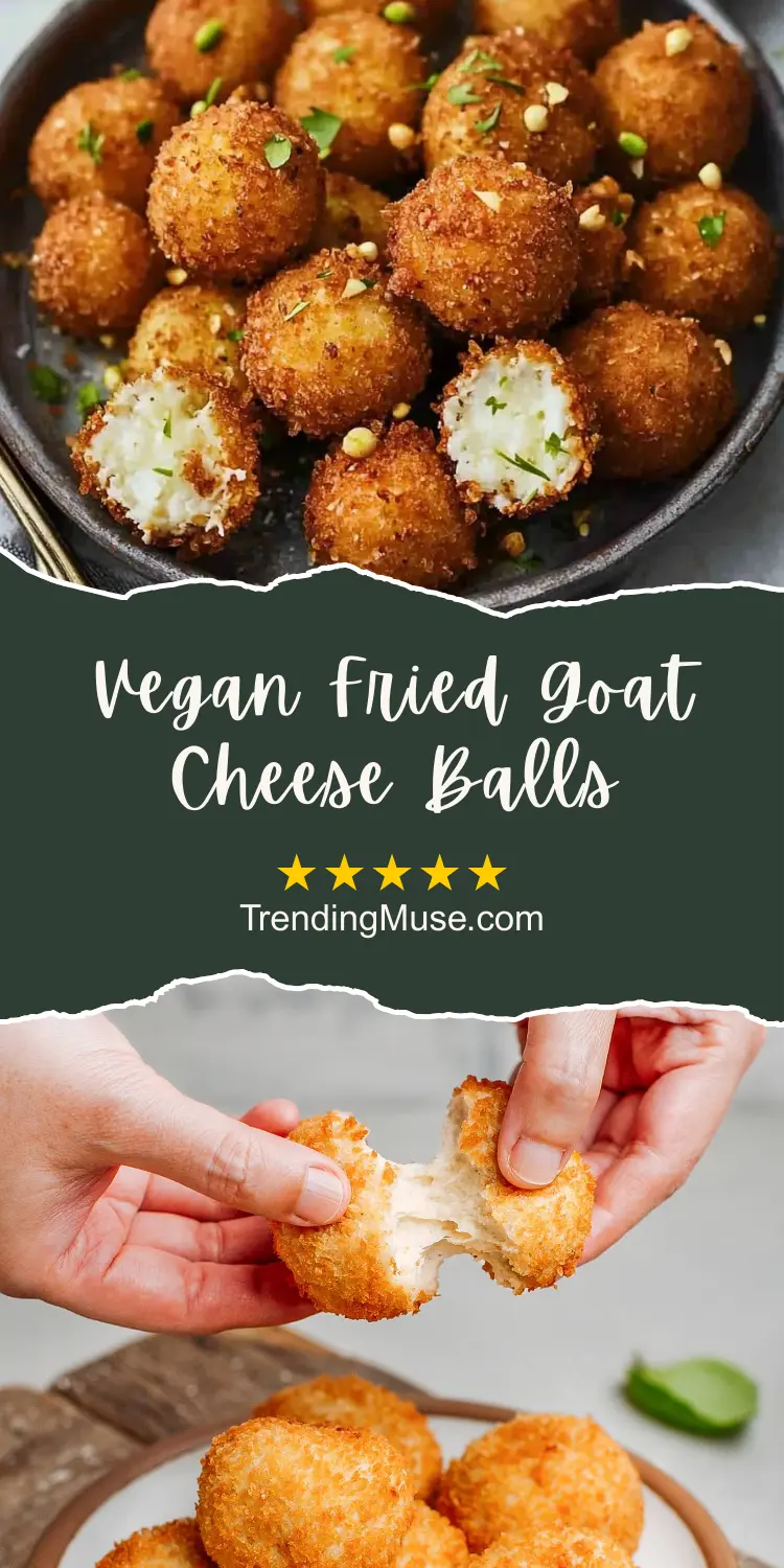 Vegan Fried Goat Cheese Balls