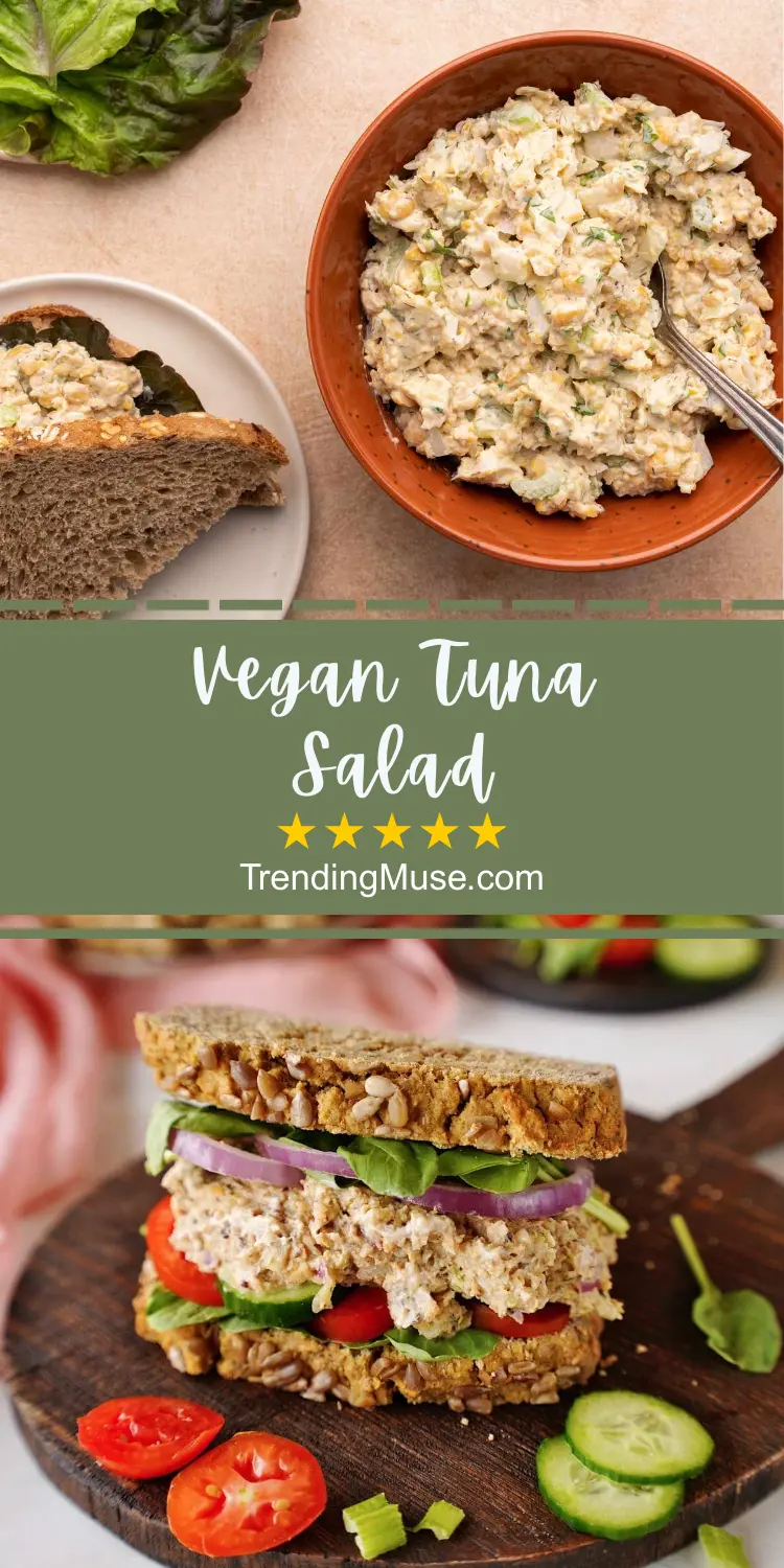 Vegan Tuna Salad, Vegan Tuna Salad Recipe, Vegan Tuna, Vegan Chickpea Tuna Salad Sandwich, Vegan Tuna Salad For Sandwiches