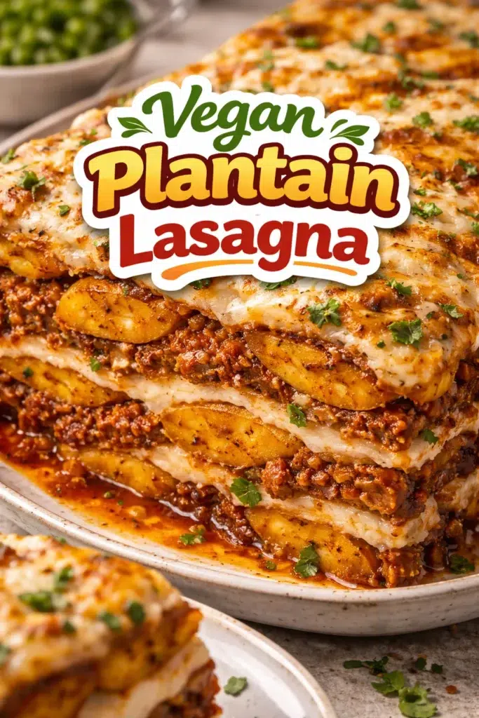 Vegan plantain lasagna