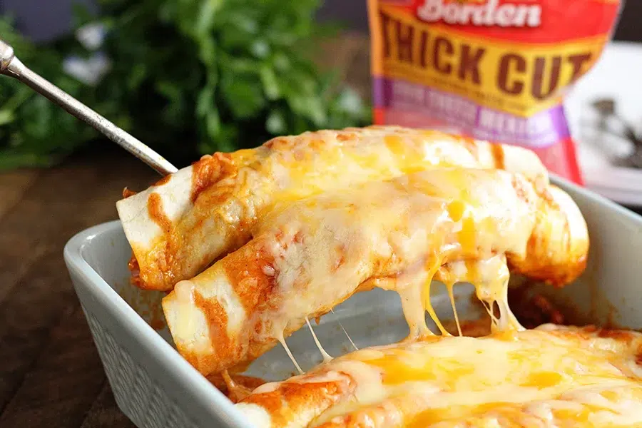 5 Ingredient Ground Beef Enchilada Casserole Recipe