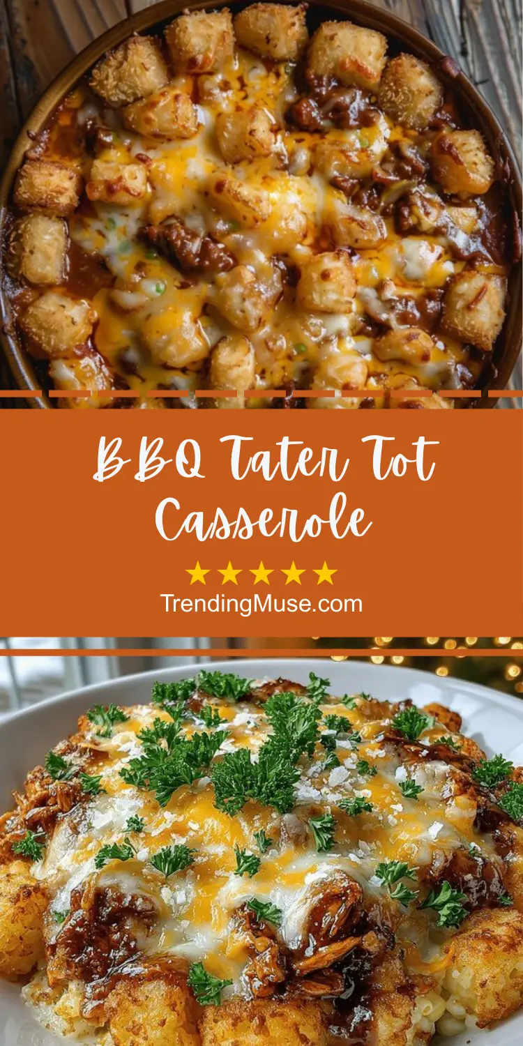 BBQ Tater Tot Casserole, Bbq Ground Beef Casserole, Barbecue Beef Tater Tot Casserole, Bbq Casserole, Bbq Tater Tots, Easy Bbq Beef Casserole