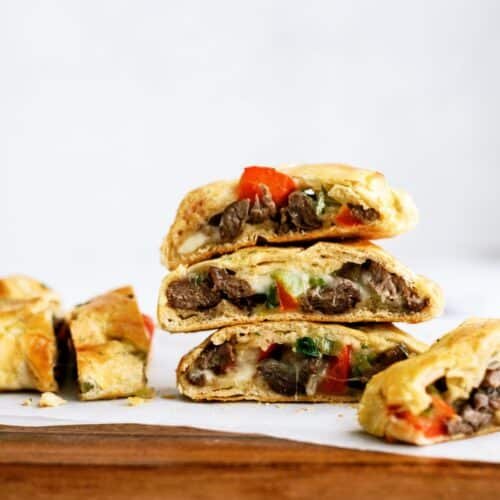 Cheesesteak Crescent Braid Recipe