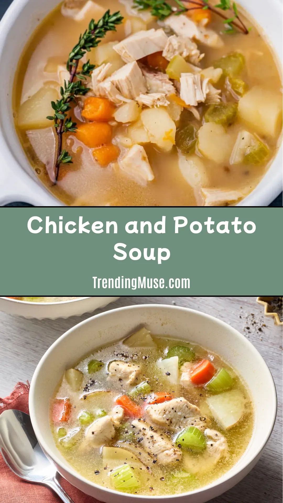 Chicken Potato Soup, Chicken And Potato Soup Recipes, Easy Chicken And Potato Soup, Potato And Chicken Soup