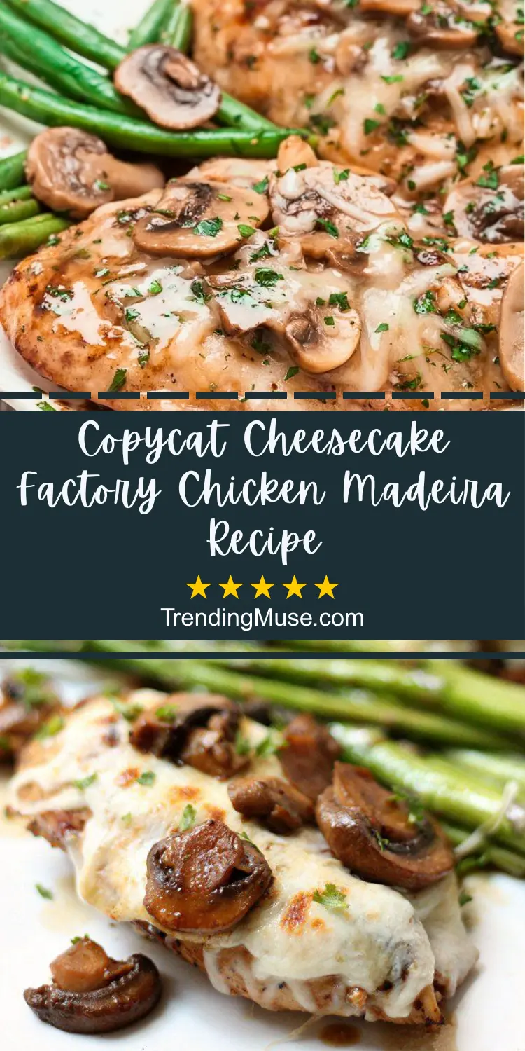 Copycat Cheesecake Factory Chicken Madeira, Cheesecake Factory Chicken Madeira Copycat, Chicken Madeira Cheesecake Factory, Chicken Madeira Recipe