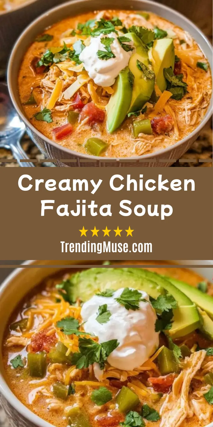 Creamy Chicken Fajita Soup