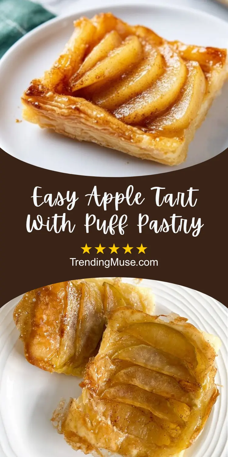 Light And Easy Desserts Simple, Apple Puffed Pastry Recipes, Desserts That Aren't Too Sweet, Puffed Pastry Apple Desserts, Pastry Crust Desserts