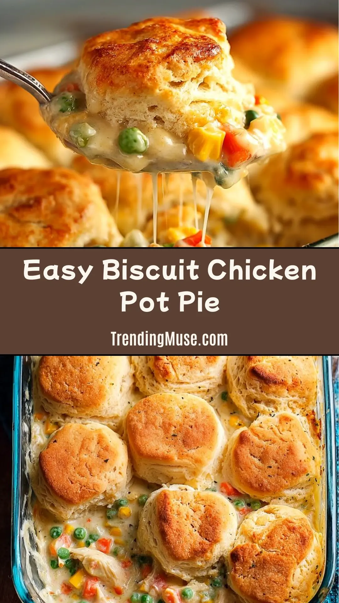 Flaky Biscuits, Chicken Pot Pie Recipe With Biscuits, Biscuit Chicken Pot Pie, Chicken Pot Pie With Biscuit Topping
