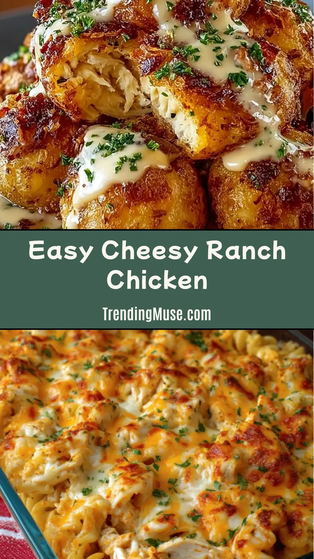 Cheesy Ranch Chicken, Cheesy Ranch, Easy Cheesy, Cheesy Ranch Chicken Recipe