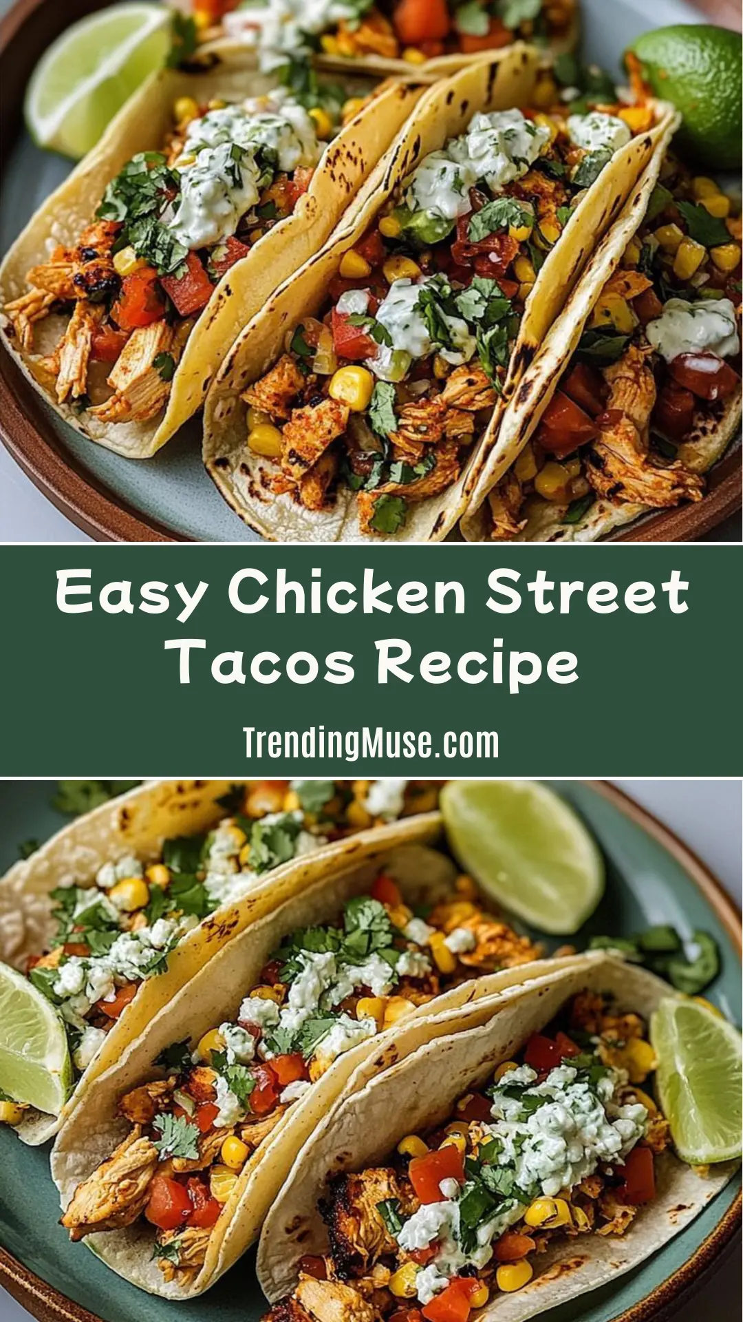 Easy Chicken Street Tacos Recipe, Chicken Street Tacos, Street Tacos Recipe Chicken, Street Taco Recipe