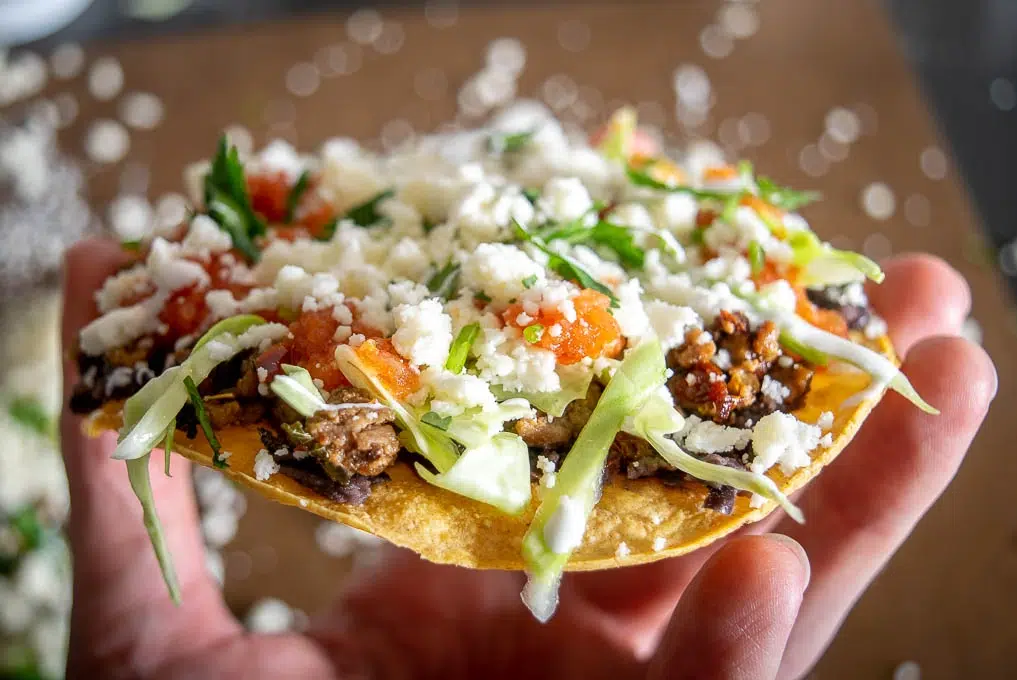 Easy Ground Beef Tostadas Recipe