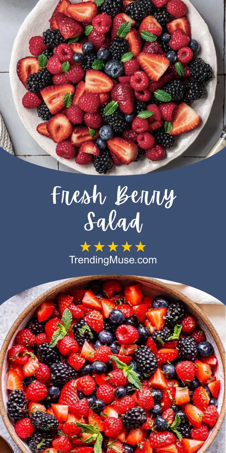 Fresh Berry Fruit Salad, Fresh Berry Salad, Berry Salad, Berry Fruit Salad, Berry Fruit Salad Recipe
