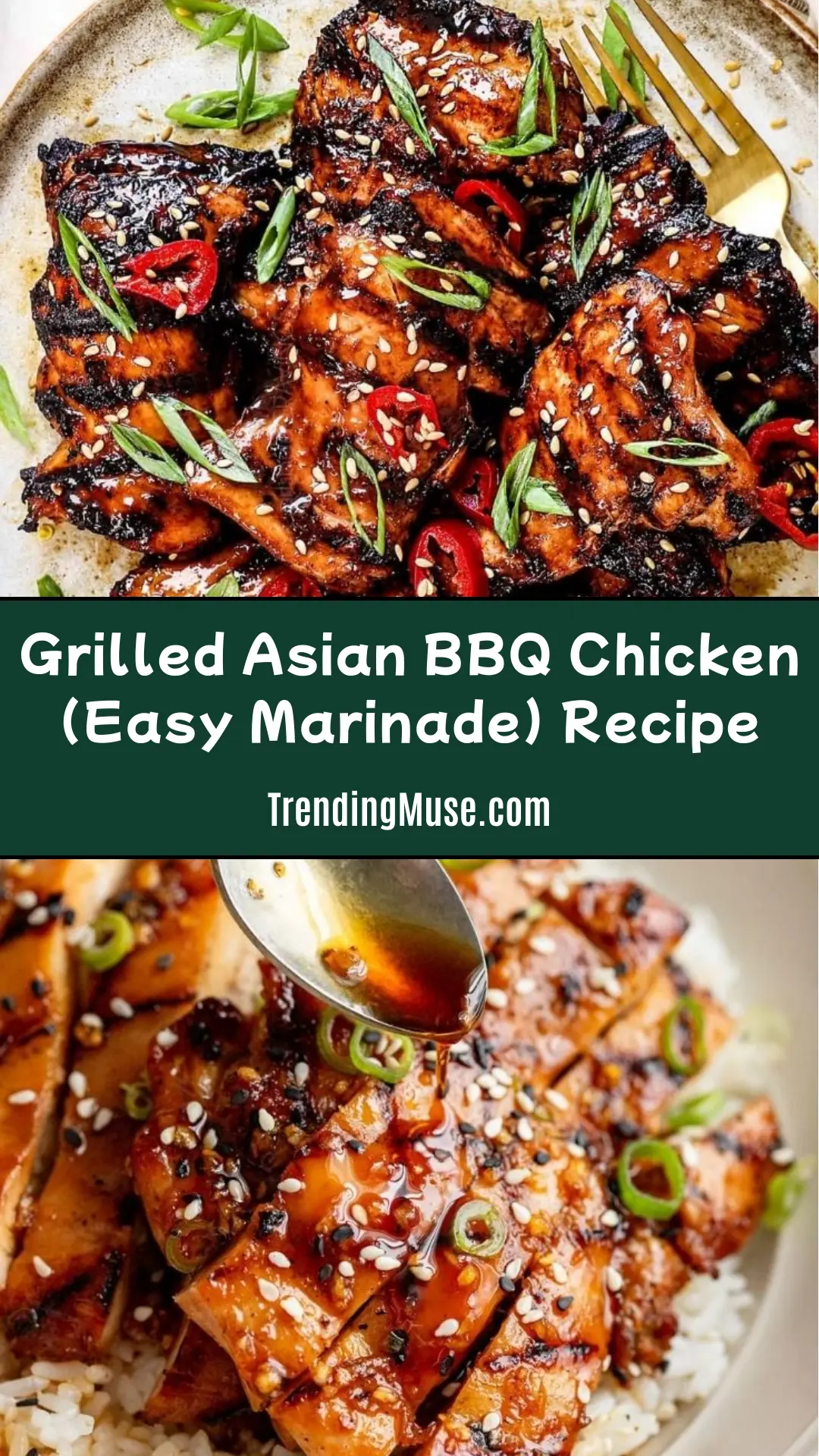 Korean BBQ Chicken Recipe, Grilled Korean Chicken, Gochujang Chicken, Korean Chicken Marinade
