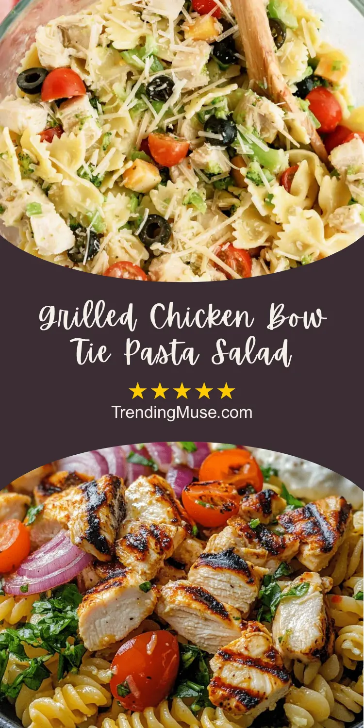 Grilled Chicken Bow Tie Pasta Salad, Chicken Bowtie Pasta Salad, Grilled Chicken Bow Tie Pasta Salad, Bow Tie Chicken Pasta Salad, Chicken Bow Tie Pasta Salad