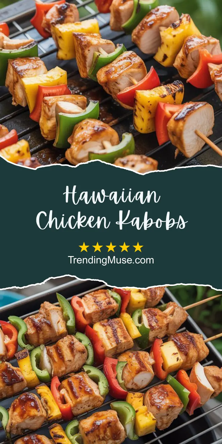 Hawaiian Chicken Kabobs, Hawaiian Chicken Pineapple Kabobs, Grilled Hawaiian Chicken Kabobs, Pineapple Chicken Kabobs, Hawaiian Skewers