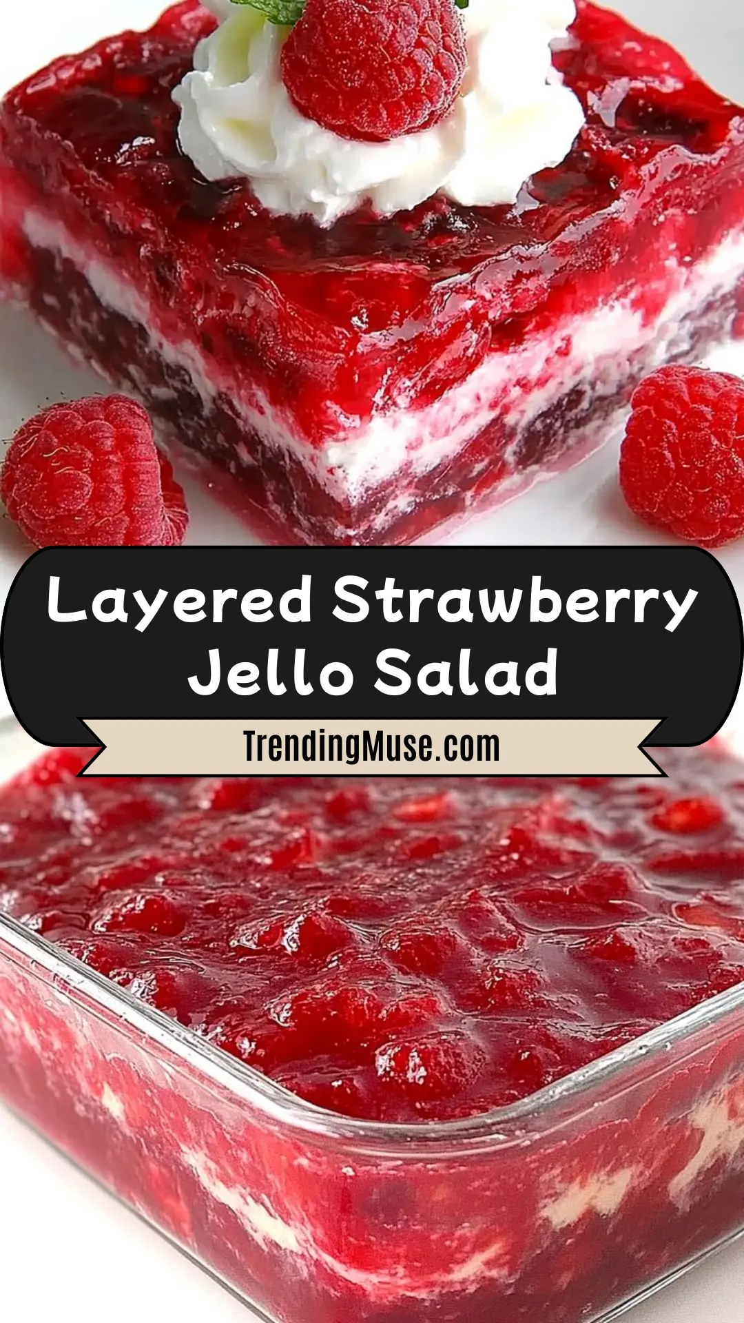 Layered Strawberry Jello Salad, Strawberry Jello Salad Recipes, Strawberry Jello Salads, How To Make Strawberry Jello Salad, Strawberry Gelatin Salad