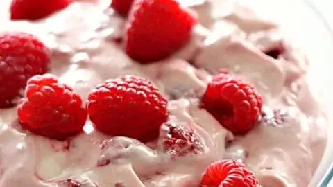 Raspberry Cheesecake Fluff Salad