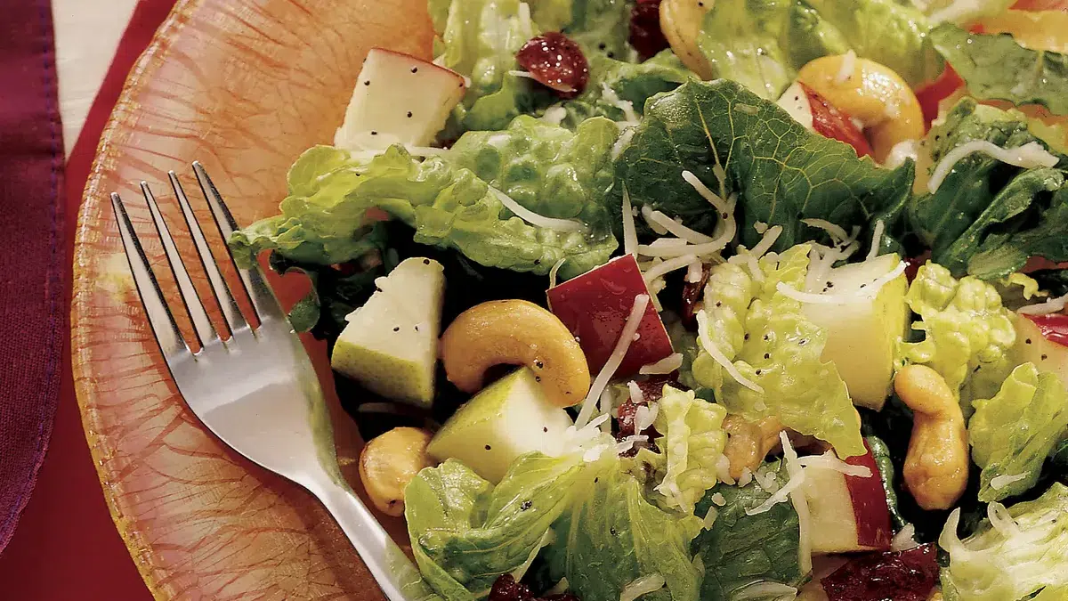Spring Salad with Lemon Poppyseed Dressing