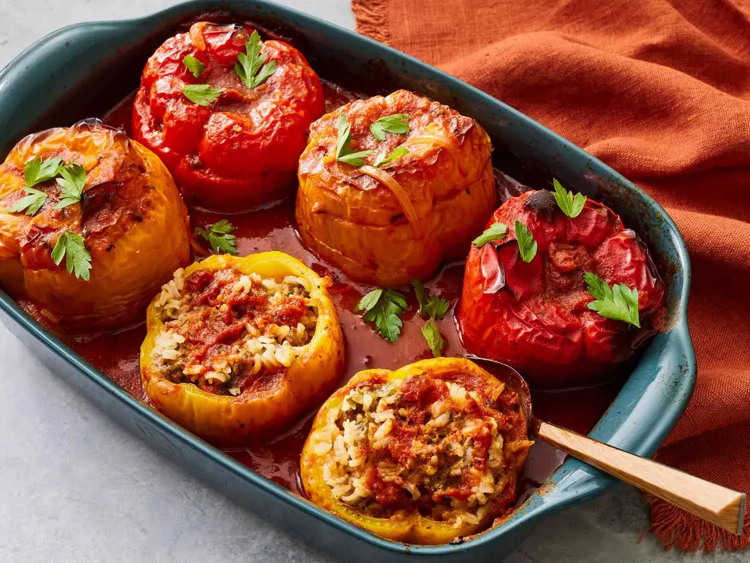 Teriyaki Pineapple Chicken and Rice Stuffed Pepper
