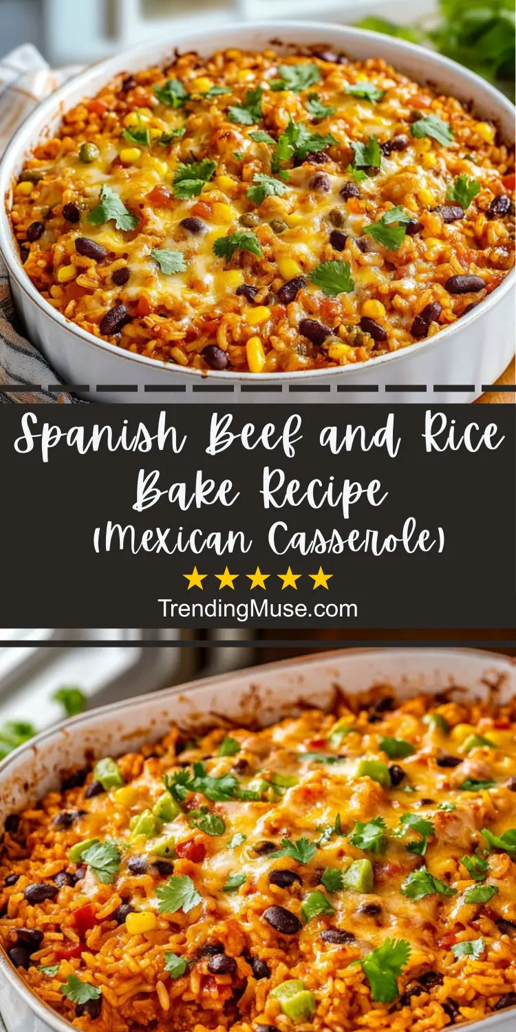 Spanish Rice Bake, Spanish Rice Casserole, Spanish Rice Casserole Recipes, Spanish Rice Casserole Ground Beef, Spanish Rice With Beef