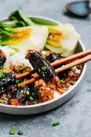 Vegan Braised Fish Rolls