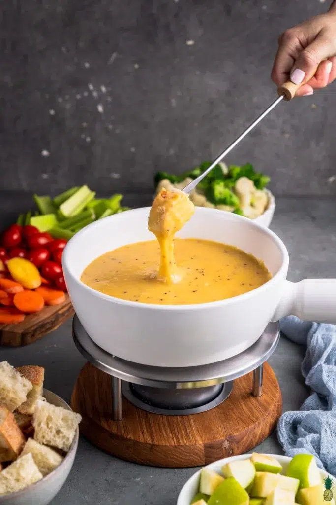 Vegan Cheese Fondue