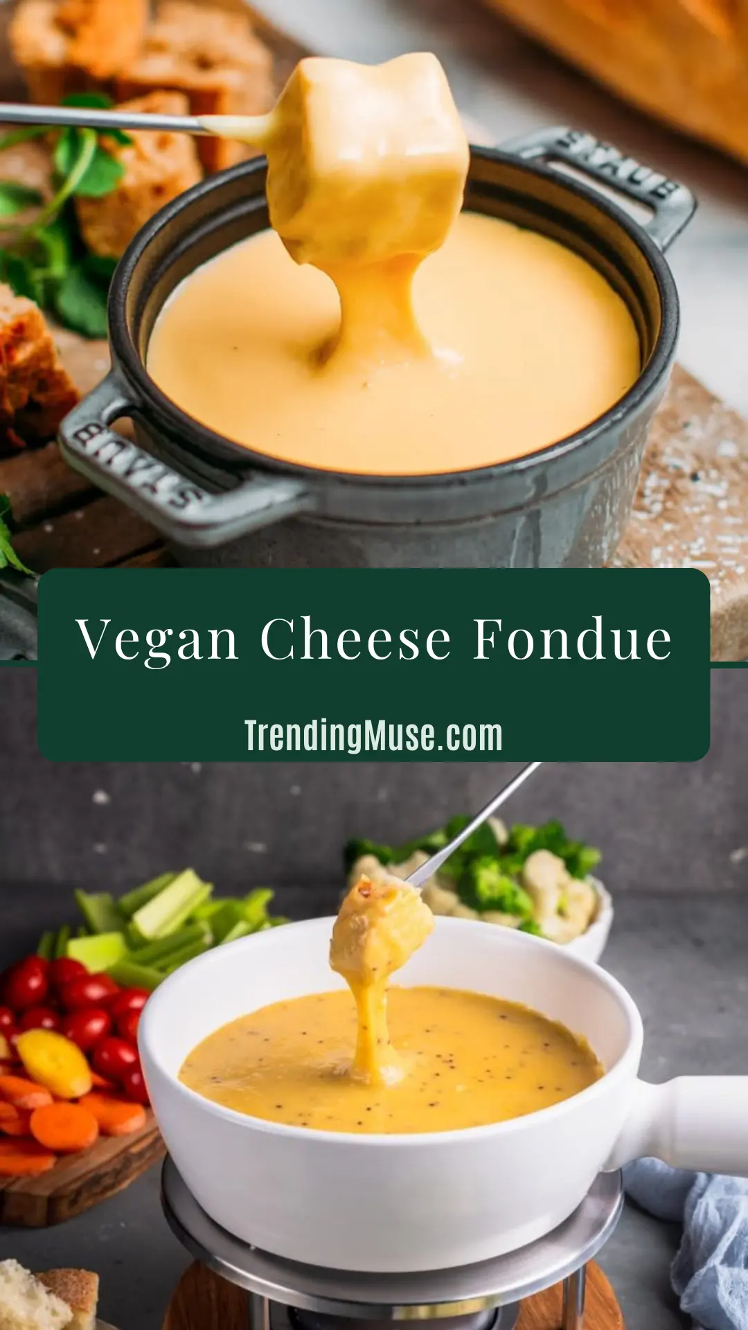 Vegan Cheese Fondue, Vegan Cheese Fondue Recipe, Dairy Free Cheese Fondue, How To Make Vegan Cheese Fondue, Vegan Fondue Recipes