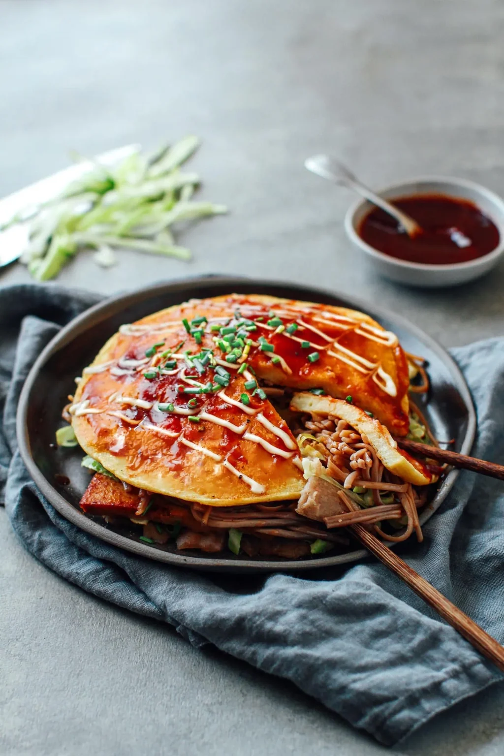 Vegan Hiroshima-Style Okonomiyaki
