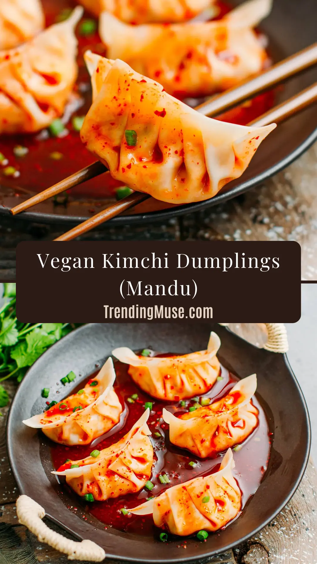 Vegan Kimchi Dumplings, Kimchi Mandu Recipe, Vegan Mandu, Kimchi Mandu Aka Kimchi Dumplings, Plant-based Kimchi Dumplings