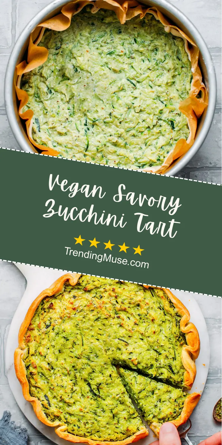 Vegan Savory Zucchini Tart, Zucchini Tart, Savory Zucchini Tart, Vegan Zucchini Tart, Zucchini Tart Recipe