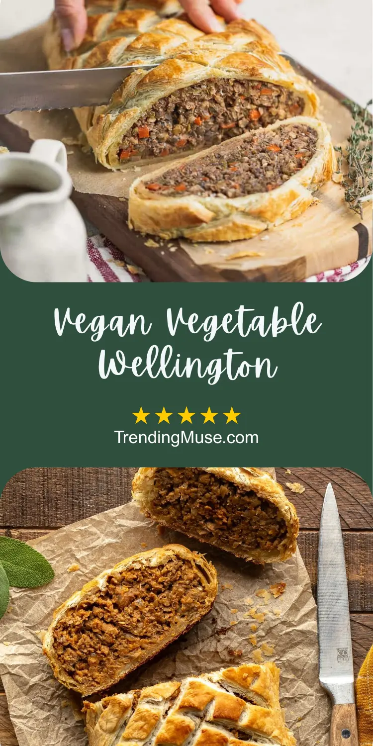 Vegan Vegetable Wellington, Vegetable Wellington, Vegan Wellington, Vegan Wellington Recipe, Plant Based Wellington