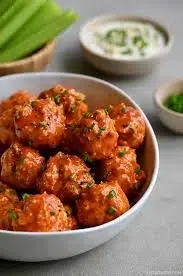 Baked Buffalo Chicken Meatballs