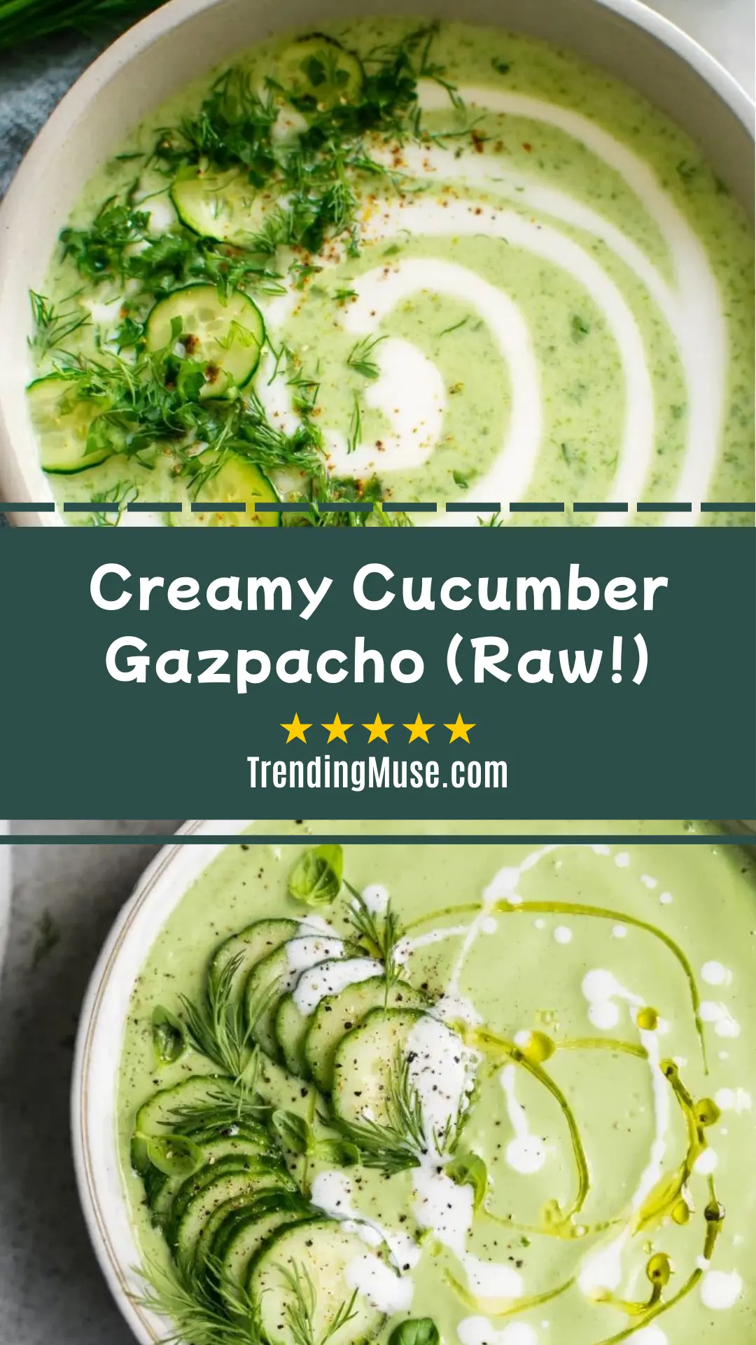 Creamy Cucumber Gazpacho (Raw!)