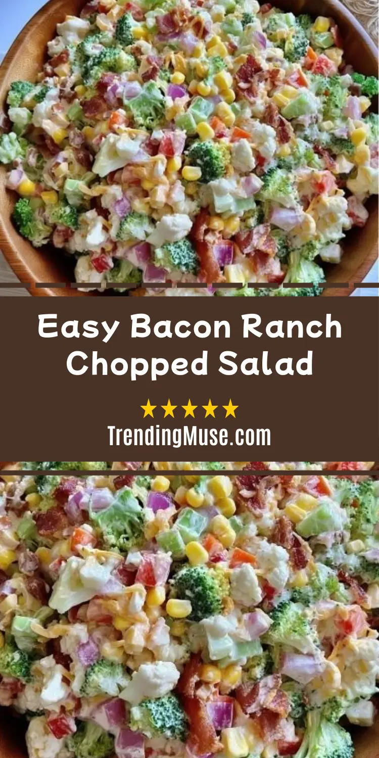 Easy Bacon Ranch Chopped Salad