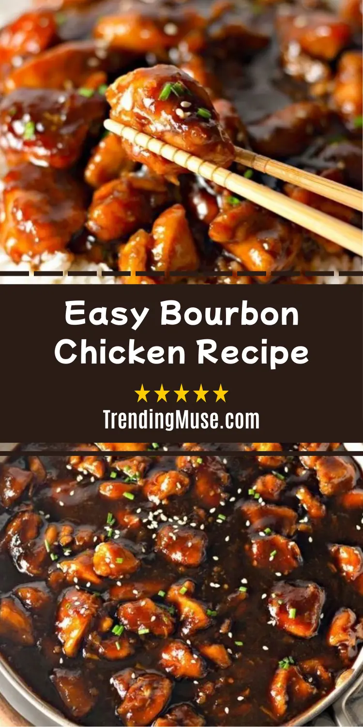 Chinese Bourbon Sauce, Quick Bourbon Chicken, Bourbon Chicken Sauce Recipe, Healthy Bourbon Chicken, Tasty Chicken Stir-fry Recipe