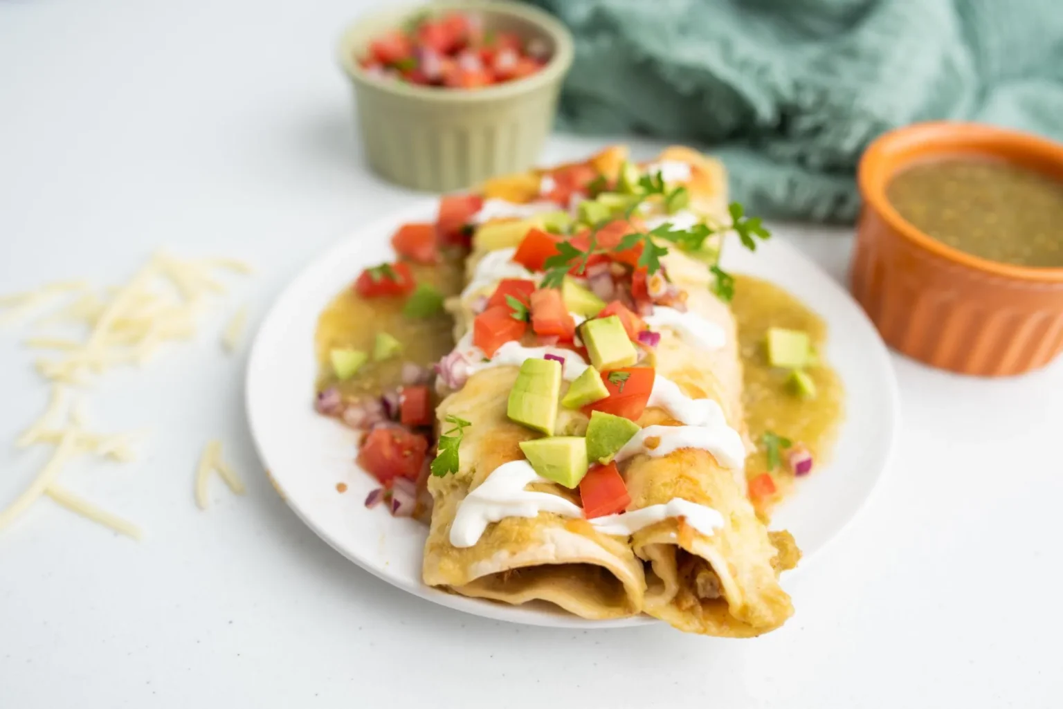 Honey Lime Chicken Enchiladas
