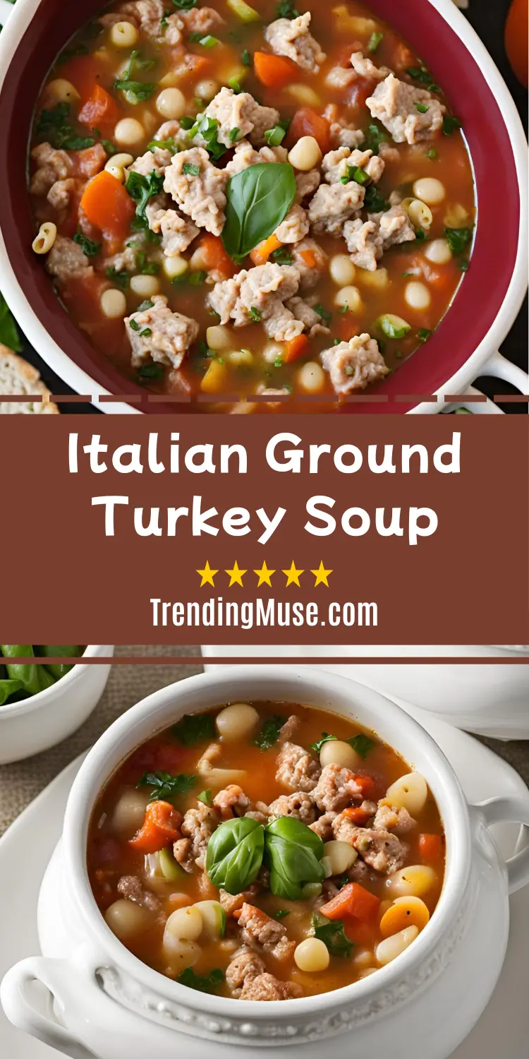 Italian Ground Turkey Soup