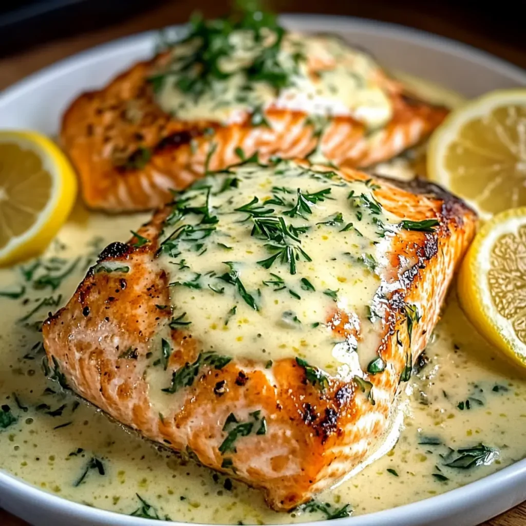Lemon Garlic Butter Salmon Recipe